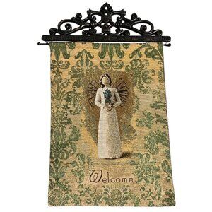 Willow Tree Welcome Angel Tapestry  Wall Hanging On Ornate Hanger Blessing